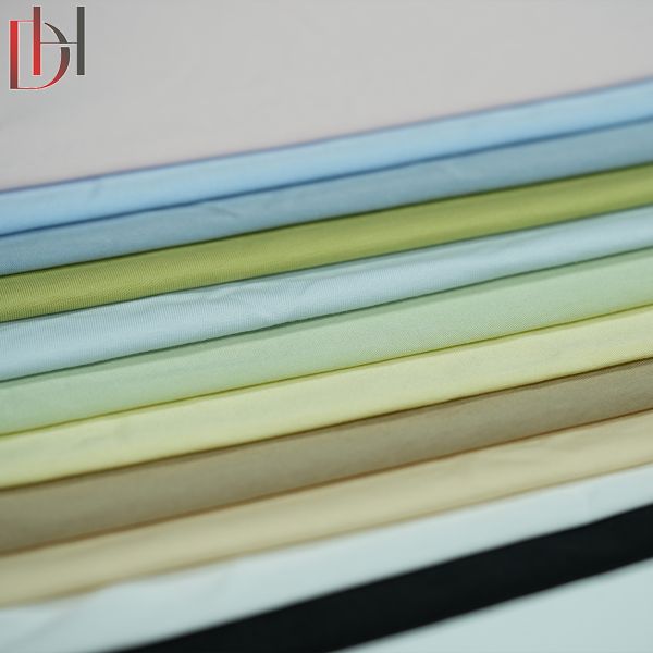 Factory Manufactured 47.5%Lycell47.5%cotton5% Spandex Comfortable Breathable Plain Sports Yoga Cotton Dress Fabric