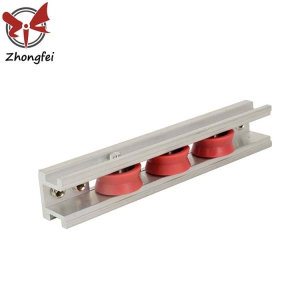 Triple Nylon Sliding Window Roller Aluminum Shell Red Wheel For Sliding Door Fitting