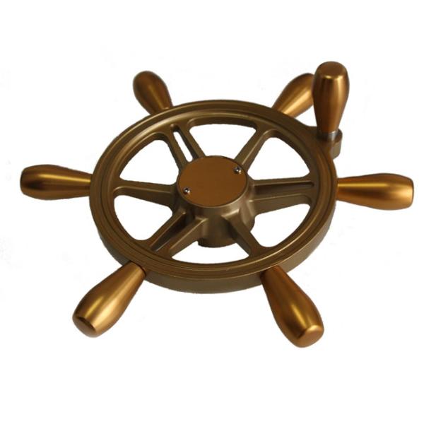 Aluminum Alloy Golden Yacht Steering Wheel 15