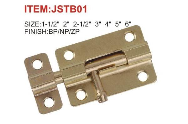 Corrosion Resistance Iron Tower Bolt Lock 3'' 4'' 5'' 6'' Customized Colors