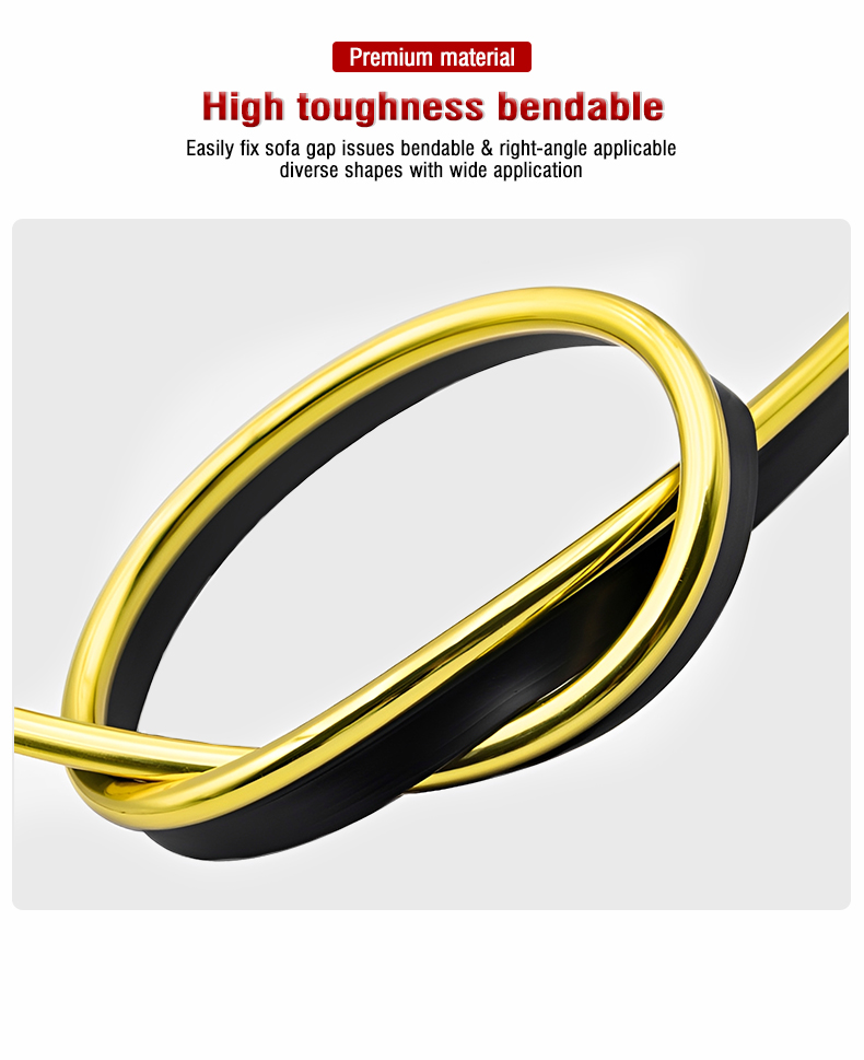 Embedded P-type Bone Strip Inlaid Wire Fabric & Leather Furniture PVC Decorative Chair and Sofa Edge Wrapping Bone Strip