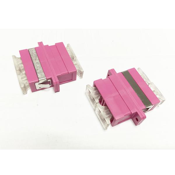 SC Duplex Fiber Optic Adapter Single / Multi Mode Type Various Color