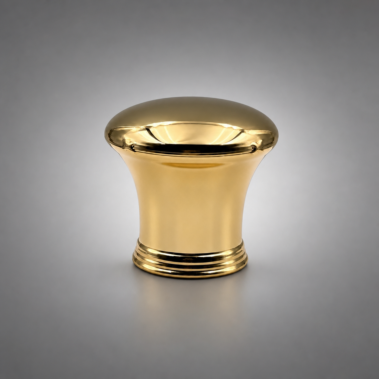 Source Factory Custom Three Tier Stacked Round Disc Mirror Gold Zinc Alloy Perfume Cap OEM ODM Custom Engraved Logo Zamac Metal Perfume Lid For Luxury Square & Round Glass Perfume Bottles Magnetic
