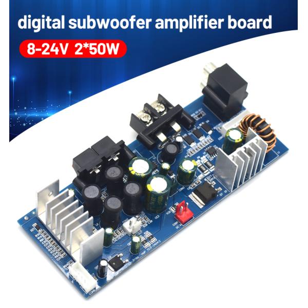 TPA3116 Digital Subwoofer Amplifier Board 2*50W 8-24V Dual Channel Professional Amplification