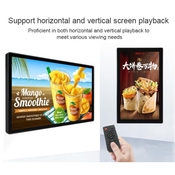 43 inch Super Thin Wall Mount LCD Digital Signage Display With Free CMS Software