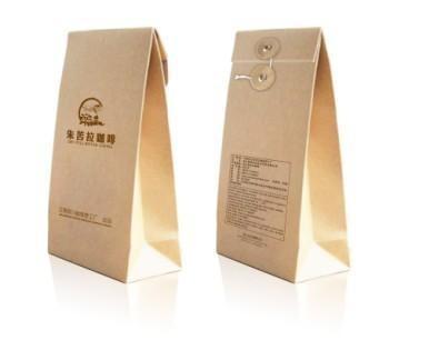 customized Kraft Paper Bag string lifting Printed Kraft Bags