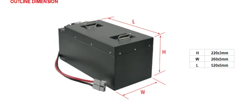 LFP 48V 100Ah AGV batterie au lithium-ion de catégorie A 2000 fois durée de vie du cycle