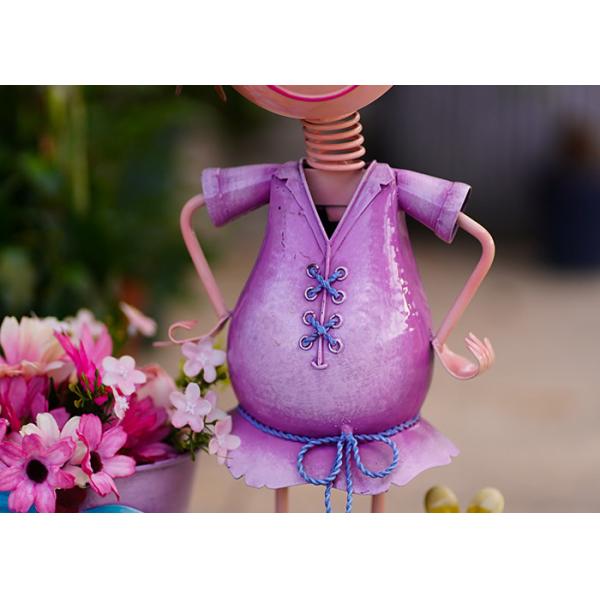 Украшение цветочного горшка украшения сада персонажа из мультфильма металла простое