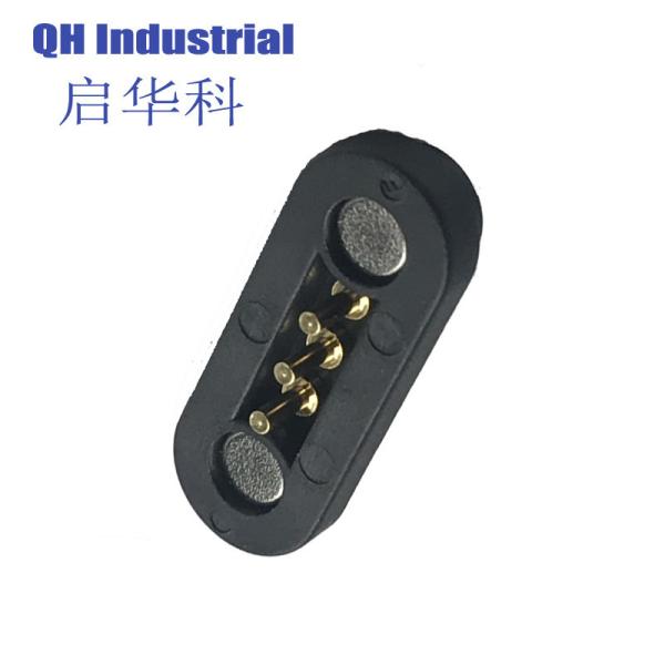 Samples Available Strong Magnetic Force 3 Pin Connector 2.54mm Pitch Pogo Pin Magnetic Connector For Electronic Product