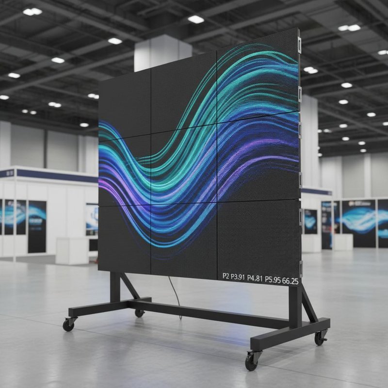 Factory Customizable on Demand Indoor Rental P2 P3.91, P4.81, P5.95, P6.25 Video Wall LED Display Screen Advertising Digital Billboard Display
