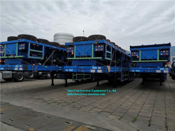 45t Heavy Duty Flatbed  Semi Trailer Container And Bulk Products Transport