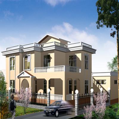 Casa de aço do calibre leve pré-fabricado pré-fabricado para o luxo das construções do metal