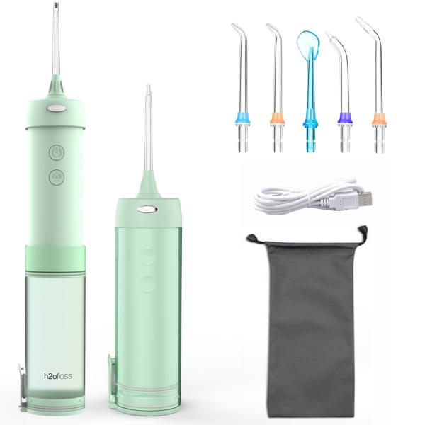 Rotatable Design Rechargeable Water Flosser IPX7 Waterproof With Optional Nozzles
