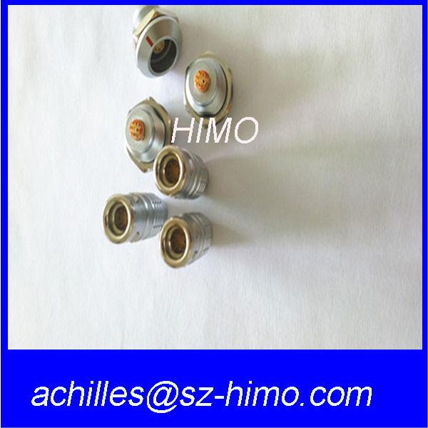 IP68 Lemo Waterproof Push Pull Connector 2 3 4 5 6 7 8 9 10 12 Pin Circular Metal Connector With Cable Wiring Harness