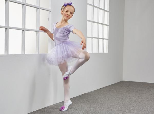 Children cotton ballet skirt girls clothes children's short sleeve dance leotard costumes veil dress