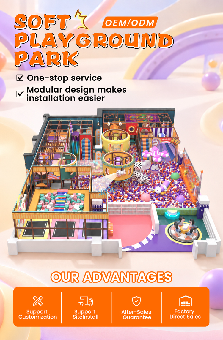Commercial Indoor Playground Equipment for Kids Entertainment Center
