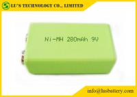 do nimh prismático da bateria da bateria 6F22 9v de 9V 280mah bateria recarregável 9v Nimh