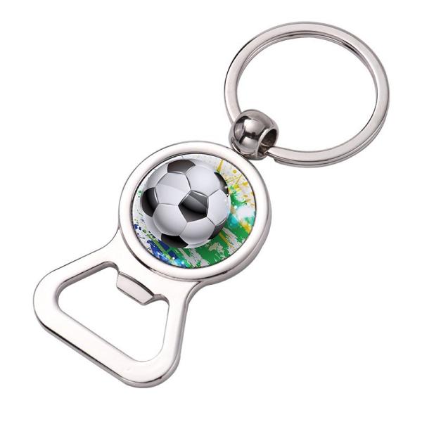 Décapsuleur porte-clés en métal, petit format, sublimation, pour bière, créatif