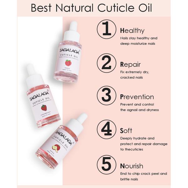 Huile pour cuticules sans toxines 5/10/15/20ml Mini format Marque privée Parfum de fleur Certifié MSDS CE CPNP Soin essentiel des ongles