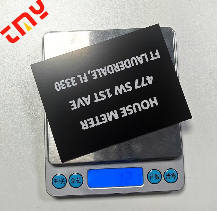 Custom Plastic ABS Plastic Labels Personalized Blank 1.2mm CNC Laser Engraving Text Plate With Adhesive Backing Or Holes
