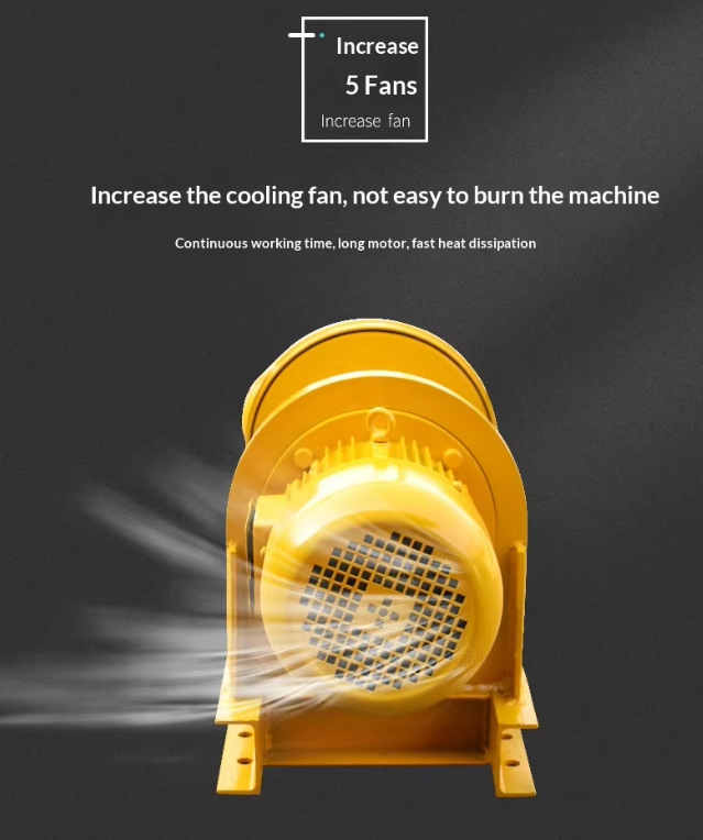 Heavy-Duty 380V Steel Electric Hoist with Wire Rope for Overhead Crane and Material Lifting
