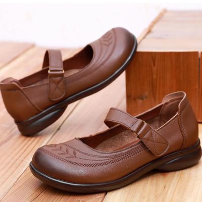 Top Layer Cowhide Kids School Shoes Black Brown Uniform Standard Shoes Manufacturer