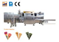 Cadena de producción automática de Sugar Cone And Waffle Basket, 137 plantillas que cuecen Stee inoxidable del arrabio.