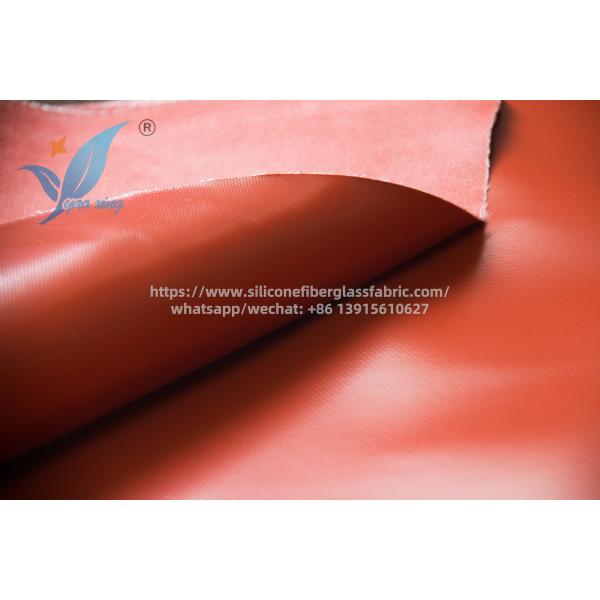 1.5m Width Silicone Coated Fiberglass Fabric For Fire Doors High Strength Soft Texture
