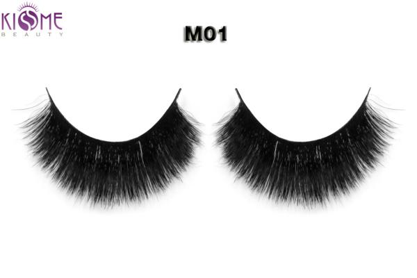 Natural Looking Horse Hair Lashes Light Long Thick Synthetic False Lashes