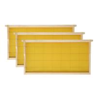 quadro de 48.3*44.8*23.2cm Langstroth com a folha da fundação da cera