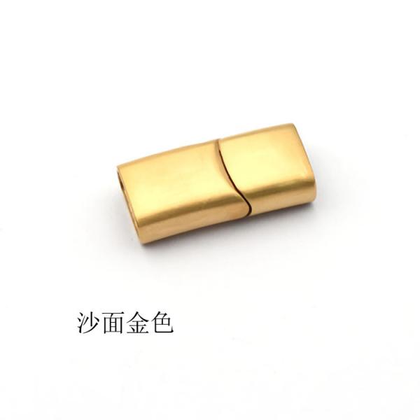 Stainless Steel Magnet Buckle Flat Rectangular Design for Leather Cord Bracelet Safety