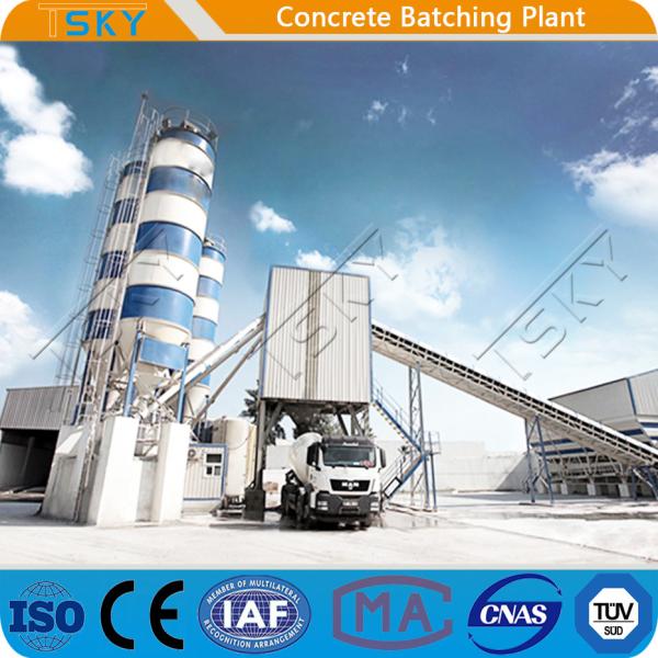 Planta HZS120 de tratamento por lotes concreta estacionária contínua molhada