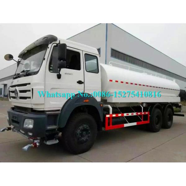 Powerful Off Road Water Cart Truck , 25000L Water Transport Truck Optional Color