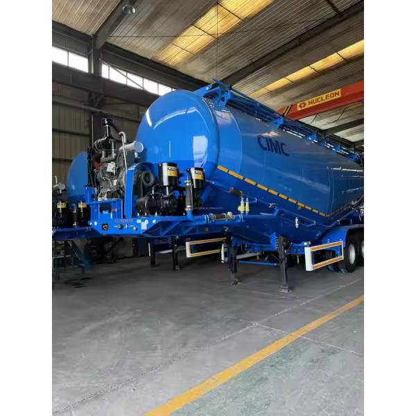 V type 3 axe 60 mètres cubes en acier avec une charge utile maximale de 60 tonnes semi-remorque de ciment