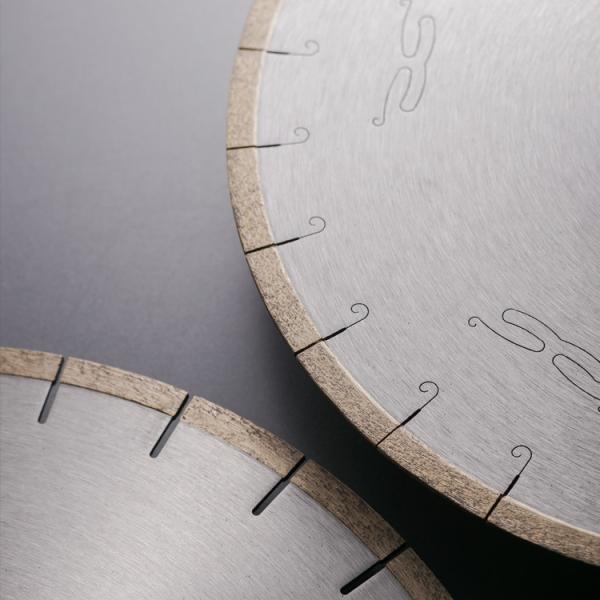 10mm Arbor Dia 14  350mm Silent Diamond circular Saw Blade para corte e arranque de borda de laje de pedra de granito de mármore