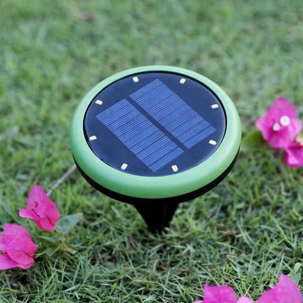 Buried Type LED Solar Ground Lights For Floor Deck Stake Lighting With 8 LEDs