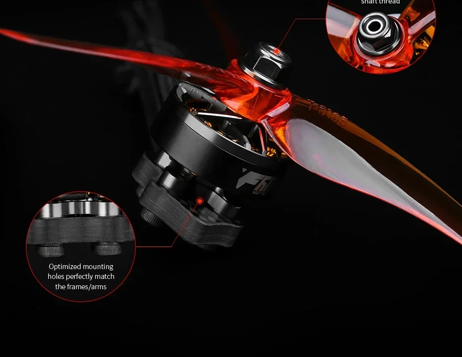 T-Motor F6o Pro Iv V2 1750/1950/2550kv 4-6s Brushless Motor For Fpv Racing Drones