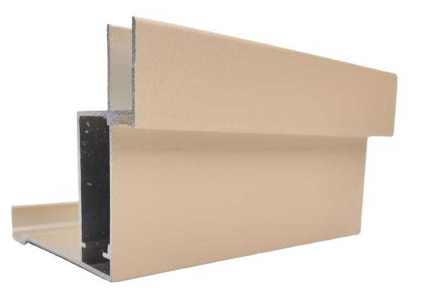 Champagne Aluminium Window Profiles 6000 séries da anti corrosão