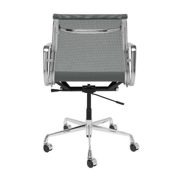 Durable Aluminum Group Management Chair / Executive Office Computer Chair In Black Mesh
