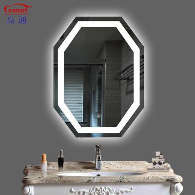 Large Black Home Decor Smart LED Mirror para decoração de banheiro de hotel Dimensões personalizadas