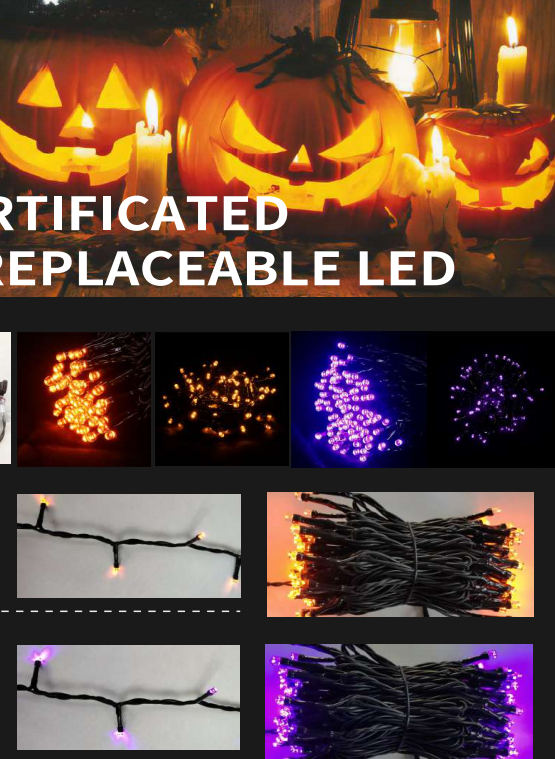[Safe low voltage, 8-mode remote control, fully waterproof ] 24V LED Christmas light string