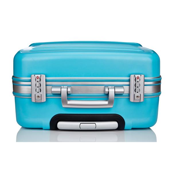 Aluminum Frame Luggage Suitcases with 4 Spinner Wheels and Customized Design