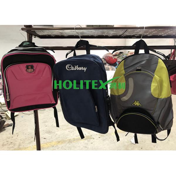 Clean Used School Bags Mixed Size Second Hand Backpacks For Female / Male