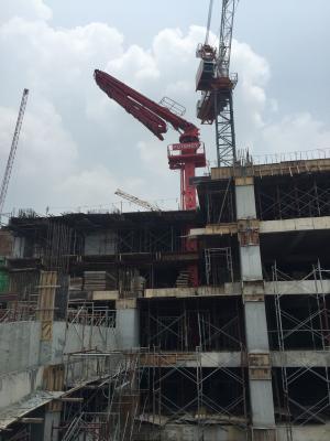 Precise Concrete Placement Boom Max Horizontal Reach 32m Shaft Inner Climbing