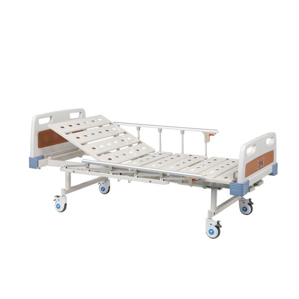 Metal Two Function Manual High End Hospital Beds / Automatic Patient Bed