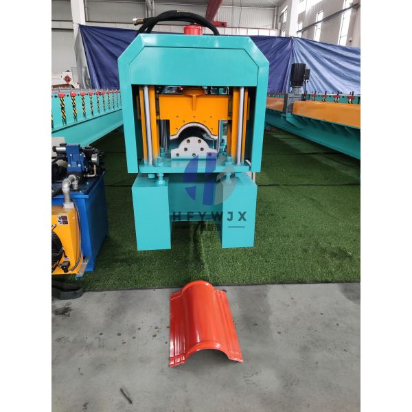 High Speed 310mm Feeding Width 14 Row Molding Roof Ridge Roll Forming