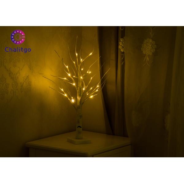 60cm Height Silver Birch Decorative String Lights , Night Tree Table Lamp Landscape