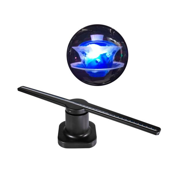 224 led Light 42cm 3d hologram led fan  3D Hologram fan display