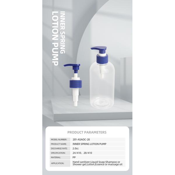 Eco Friendy PP Plastic Lotion Pump Ribbed Design  24/410 28/410