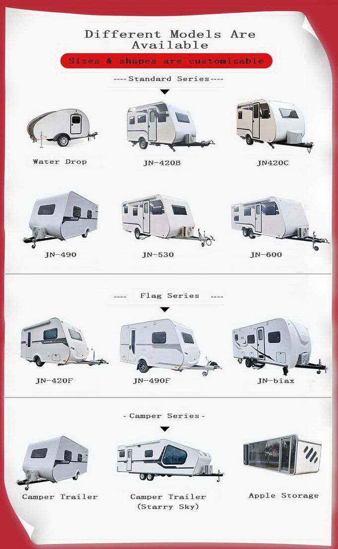 Независимая кухня трейлеров перемещения RV транспорта для отдыха подвеса алюминиевая